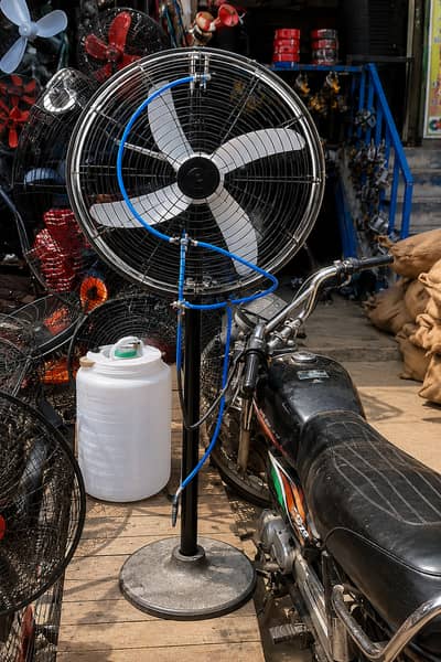 Mist Fan available for sale. Strong air throw with cooling mist
