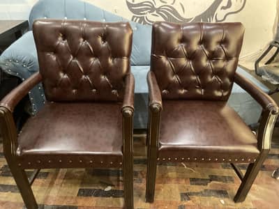 Office chair / visitor chair / wood chair / leather chair