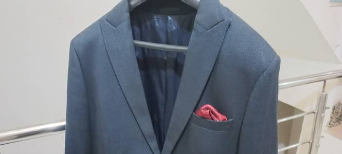 3-piece wedding suit with waistcoat (Waist 38)