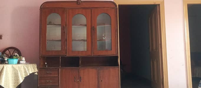 Old wooden show case for sale (good condition)