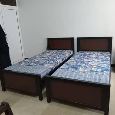 2 Single Bed Pair with foam