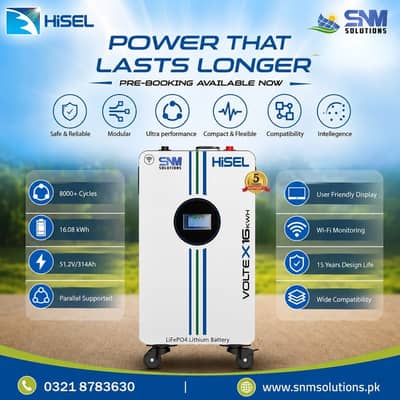 Hisel 16Kwh-314Ah (2026) Lithium Battery