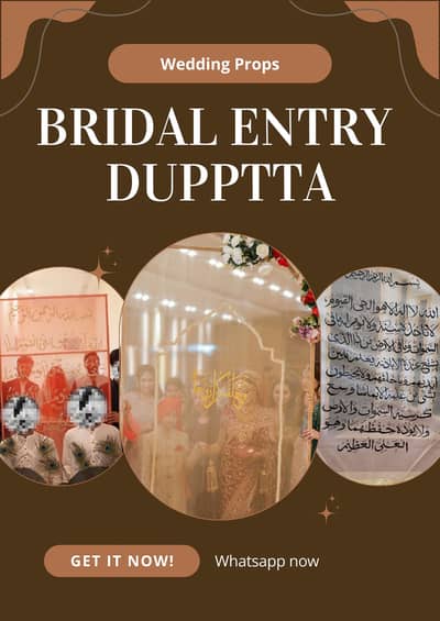 Customised Bridal Entry Dupptta
