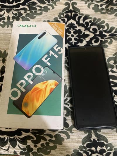 oppo f15 8/256 with box charger