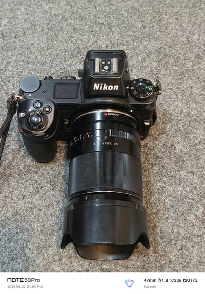 Nikon Z6 and 35mm Viltrox 1.8 with 32gb XQD card for sale