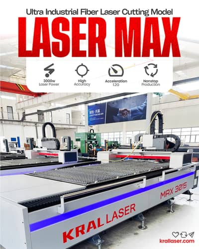 Imported Kral Cnc Fiber Laser Cutting Machine
