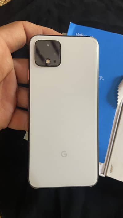 Google pixal4 6Gb Ram128Gb storage Complete Box