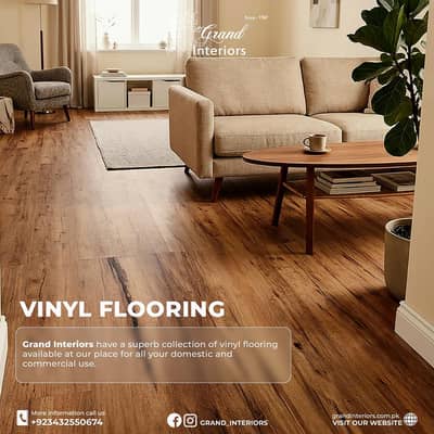 vinyl flooring laminated wooden spc PVC floor by Grand Cherokee