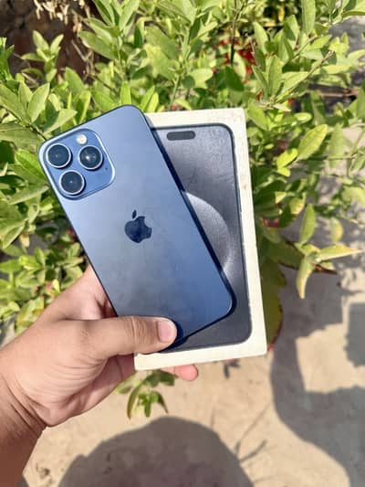 Iphone 15 pro max 256gb jv -blue titanium