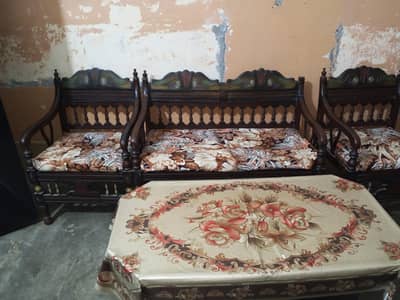 complete sofa set with cushions