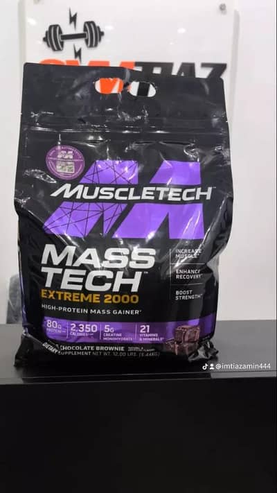 muscle tech mass tech extreme 2000 mass gainer original 6kg