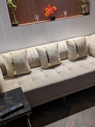 Sofa 6 seater set | Off-white Color