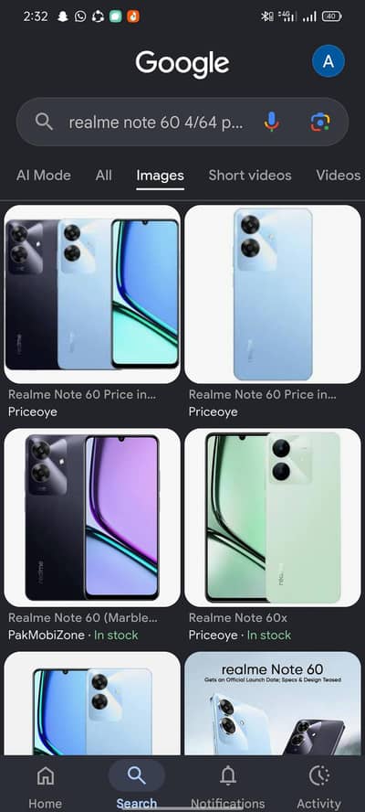 Realme Note 60