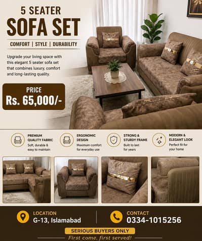 5 setter Sofa Set For sale