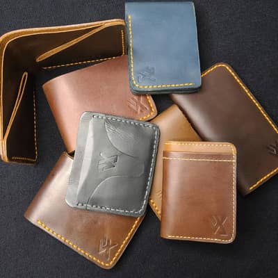 Handmade Genuine Leather Wallets Multiple Designs Available