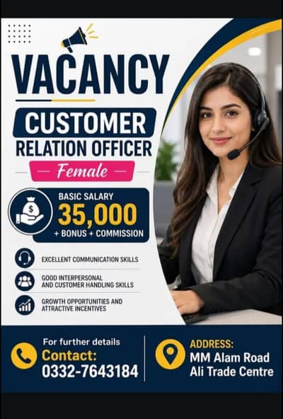 Female Customer Relation Officer