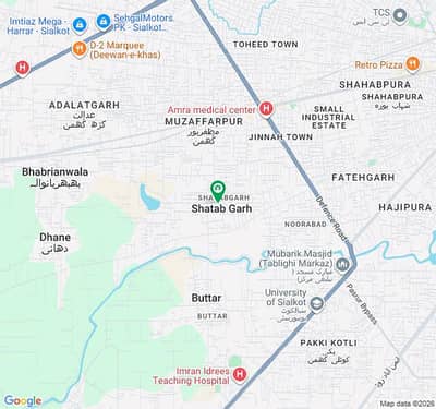 10 Marla Plot For Sale in Shetab Garrah Sialkot Near Defence Road !