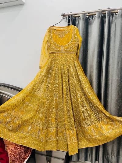 2 dresses one organza and one rao silk