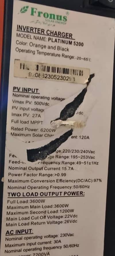 fronus pv5200