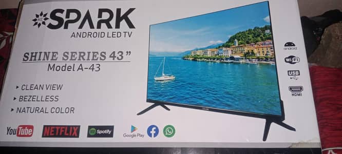 spark Android LED TV shine series 43"
