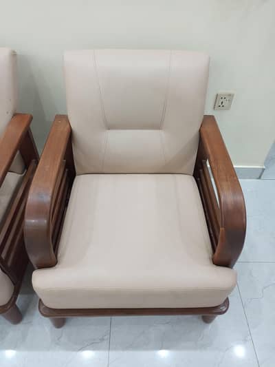 5-Seater Wooden Sofa Set for Sale