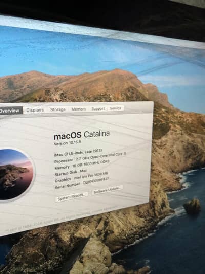 imac 2013 16/128 1.5GPU windows 10pro macOS Catalina