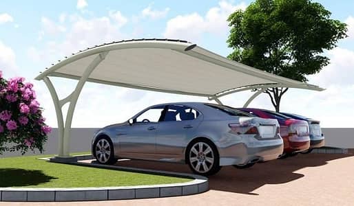 Tensile shades,car parking shades,double side parking shades