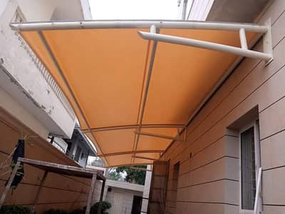 Wall mounted / Porch shade / Pvc tensile fabric / Outdoor garage shed