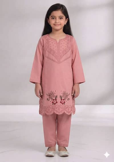 2PC Stitched Cotton Lawn 5 to 18 years