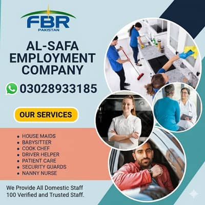 Maids / House maids / Cook / House chef / Babysitter/ Driver Available