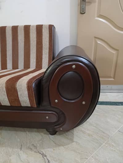 Sofa Bed/Sofa cum Bed with storage and wooden touch for sale in Lahore