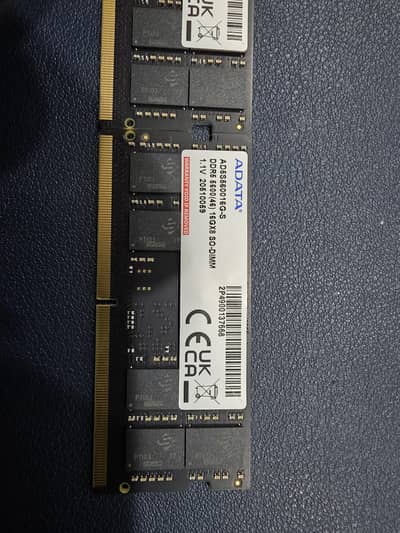 ADATA DDR5 32GB Kit (2x16GB) SO-DIMM — Like New, Warranty Included