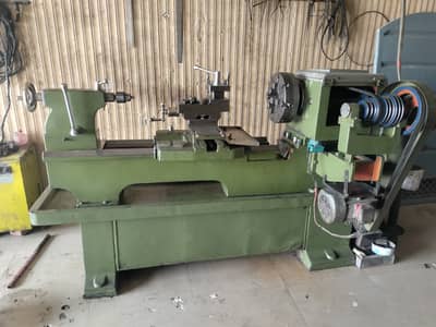 Lathe machine aman  6.5 foot with 3.5bor bed 11 center 11r