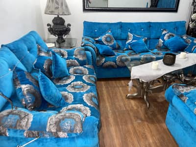 Sofa set with tables
