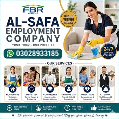 House Maid, Babysitter, Patient Care, Nurse, Driver, Couples, Cook