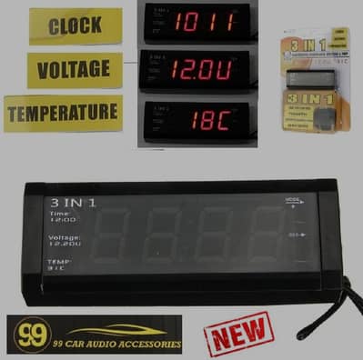 Digital clock for Cars