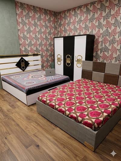 Bedset/Wardrobe/Bed/Furniture/King Size Bedset/Almari/Cupboard