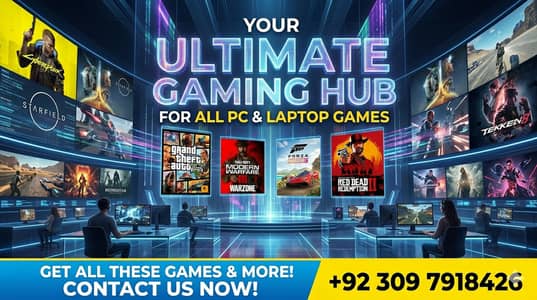 Computer games and laptop games Available (Video Games)