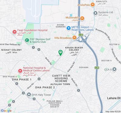 80 Lac Per Marla On Airport Road 32 Marla plot With Wall Boundary For Urgent Sale