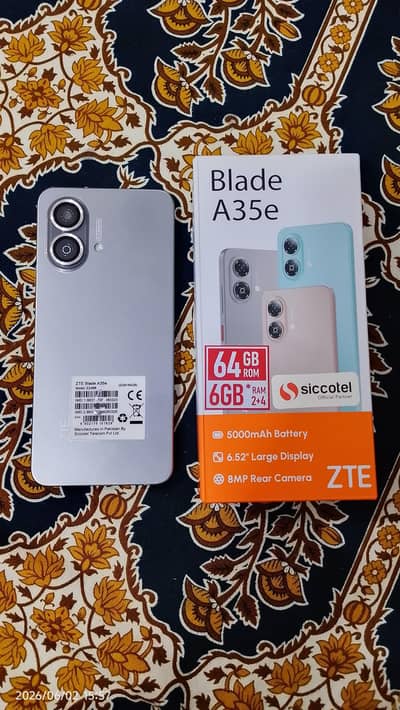 ZTE Blade A35E. Complete Box