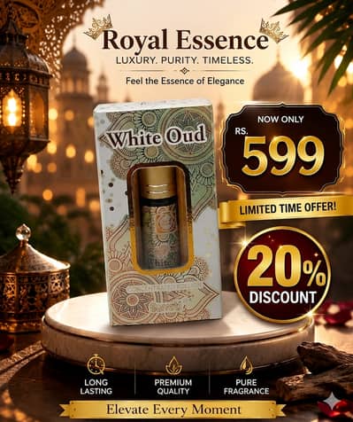 White Oud Perfume (6ml) – Surrati