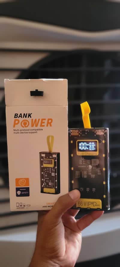 Super fast charging  Power Bank (Transparent)