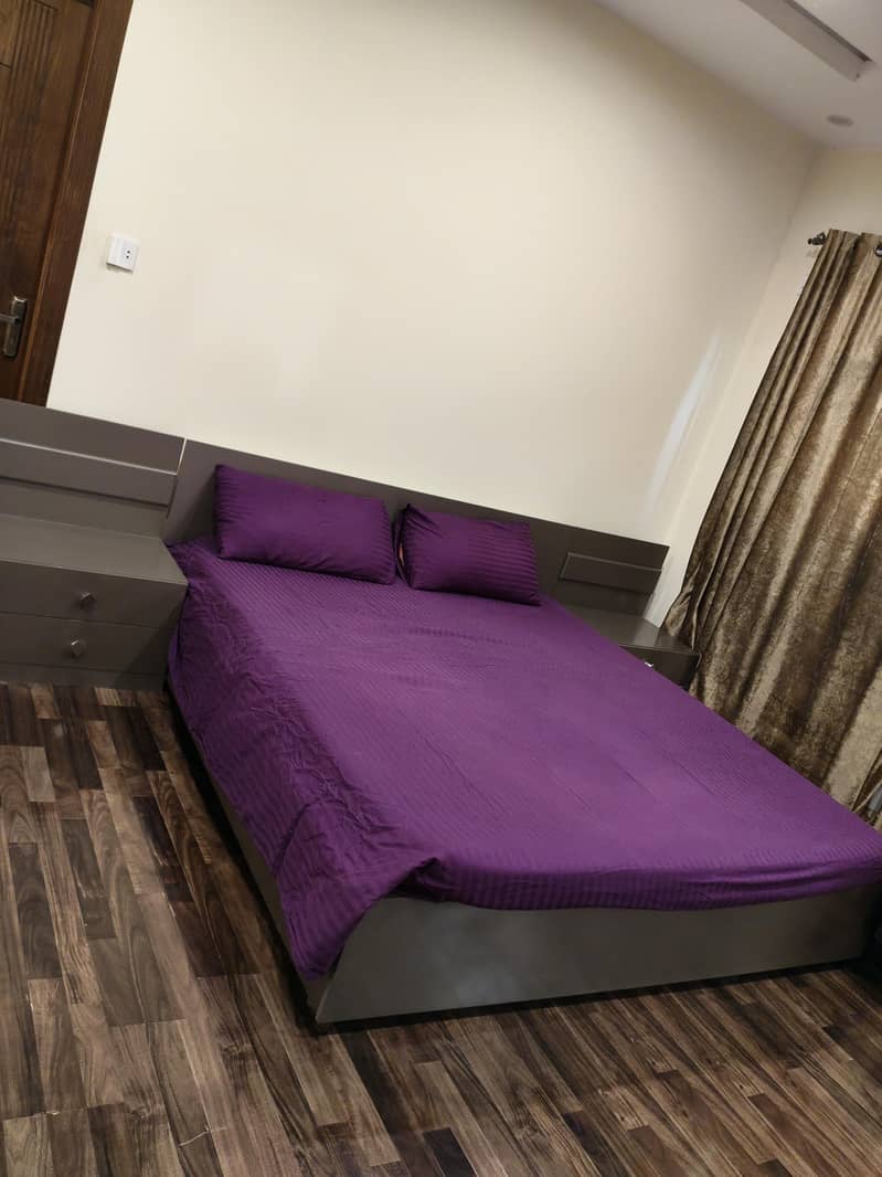 bed with side table 3