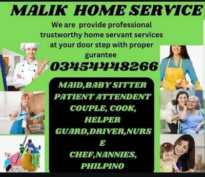 PROFESSIONAL MAID BABY SITTER PATIENT ATTENDENT COOK HELPER CHEF