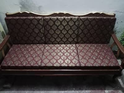 Pure Shesham Wooden Sofas set with foam   03006326426