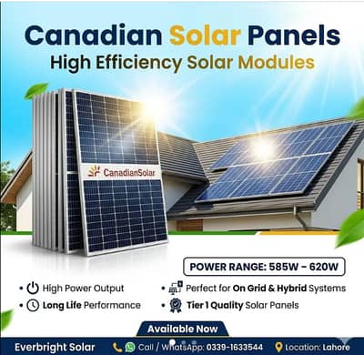 Canadian Solar 585watt 620 watt