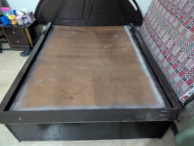 Deco paint Queen size bed with ortho mattress for sale