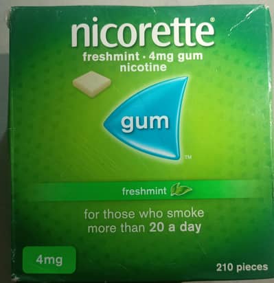 Quit smoking support gum