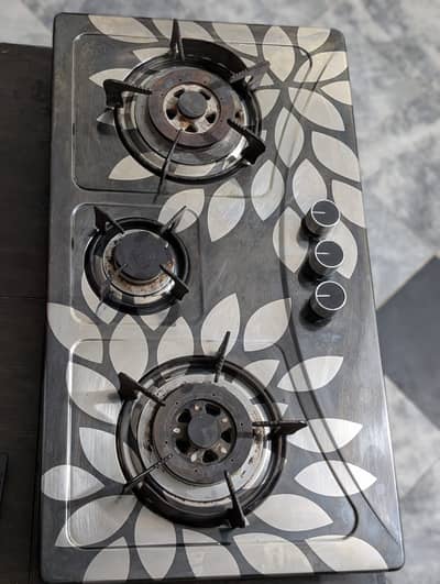 Modern 3-Burner Stainless Steel Gas Hob / Stove 0|3|2|2|4|0|1|6|8|5|1