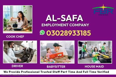 Maids / House maids / Cook / House chef / Babysitter/ Driver Available